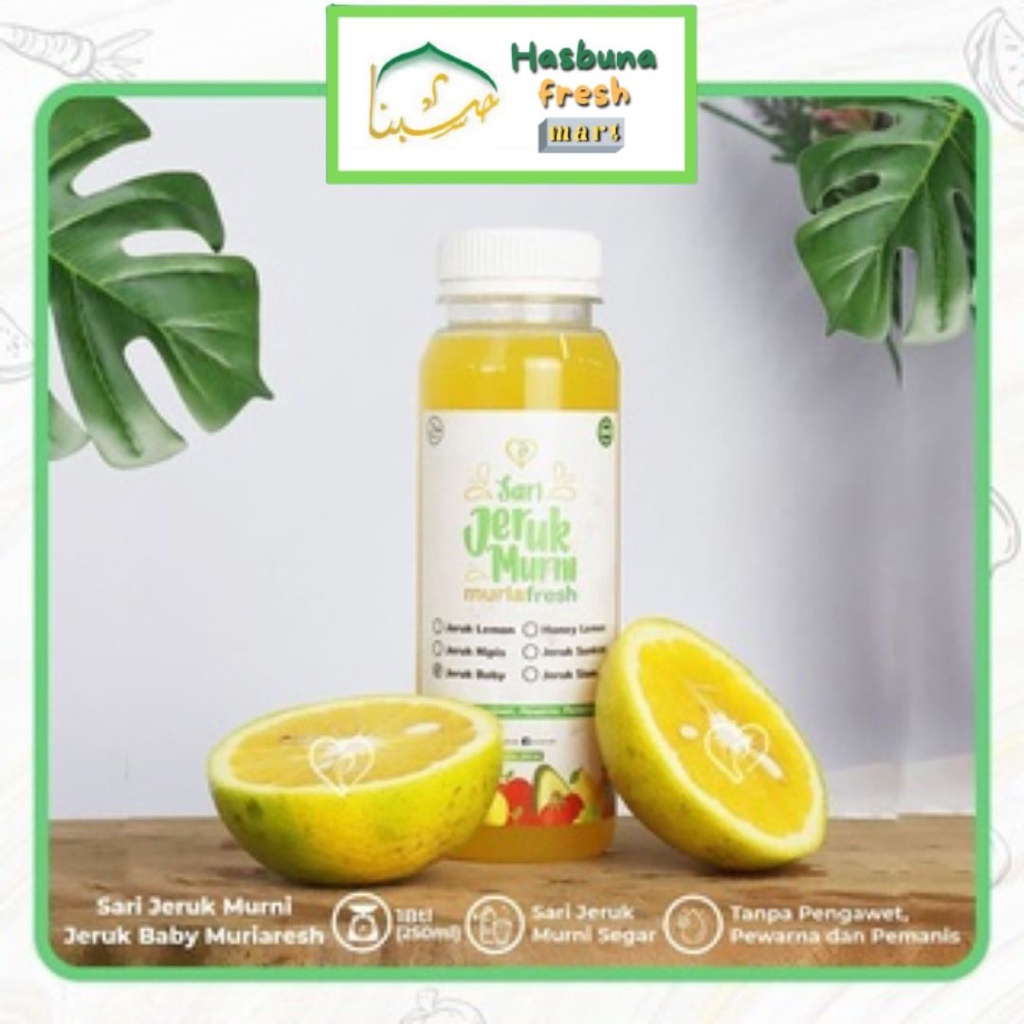 

Sari Jeruk Baby Murni Hasbuna fresh mart 250ml