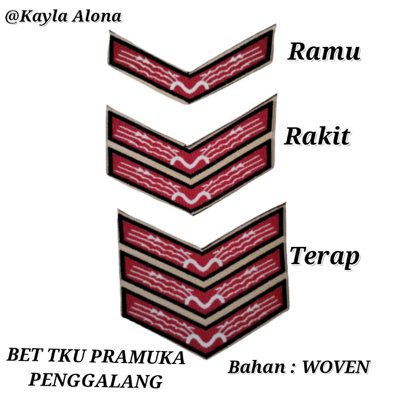 BET/ BEDGE TKU PENGGALANG PRAMUKA ( WOVEN )