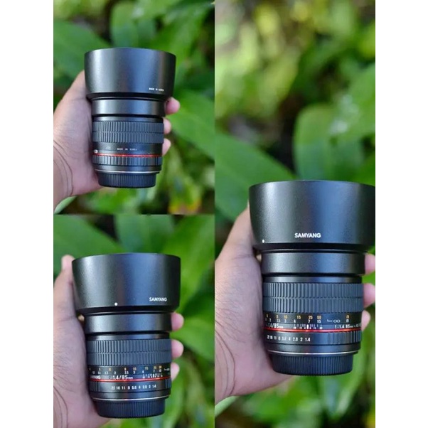 LENSA SAMYANG MANUAL 85 mm f1.4 for CANON MULUS