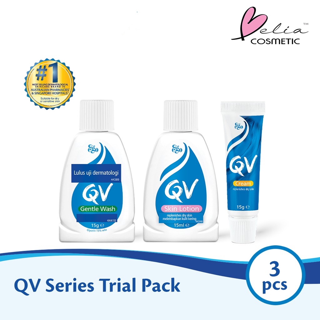 ❤ BELIA ❤ QV Gentle Wash 250ml | Cream 100g | Skin Lotion 250mL &amp; 500mL BPOM