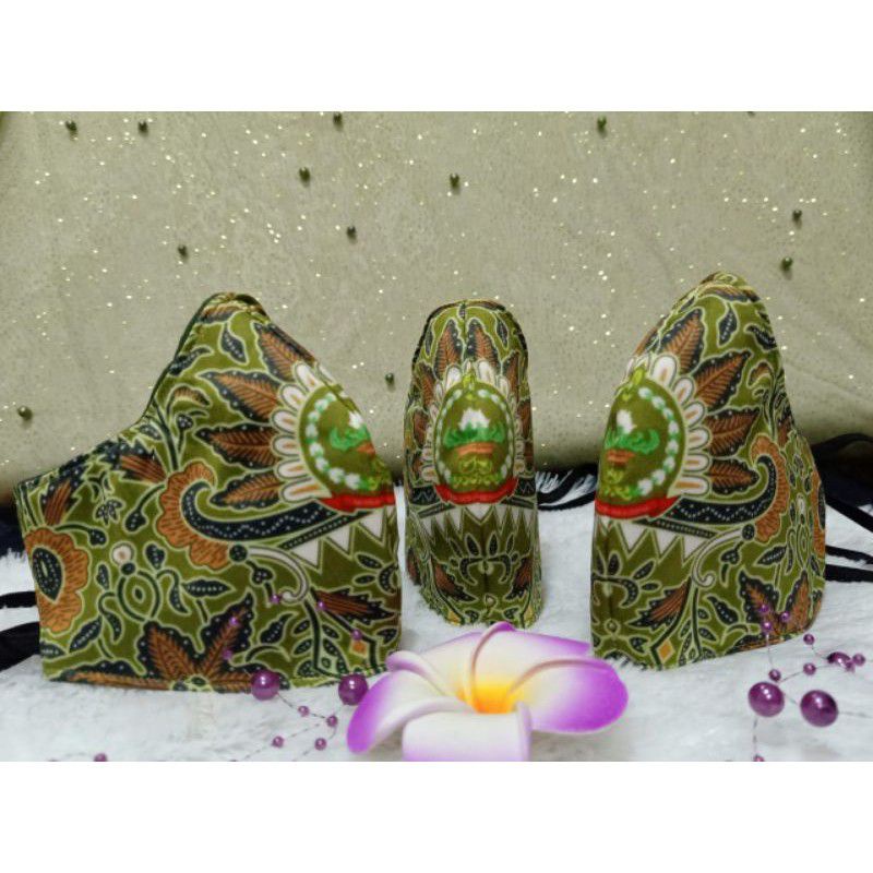 Masker Batik Persit Satin Duckbill