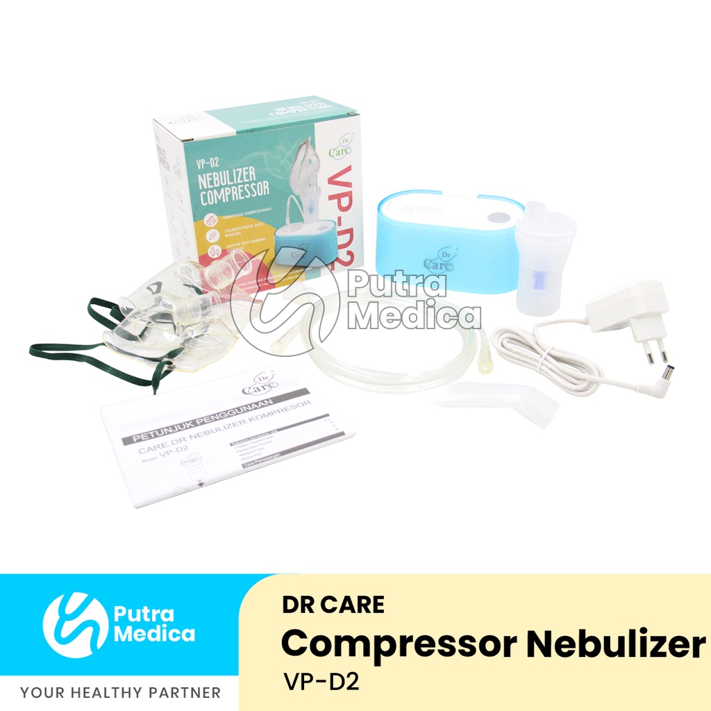 DrCare Nebulizer Compressor VP-D2 / Dr Care Mesin Terapi Uap / Nebuliser / Kompresor Nebul / Alat Bantu Pernafasan