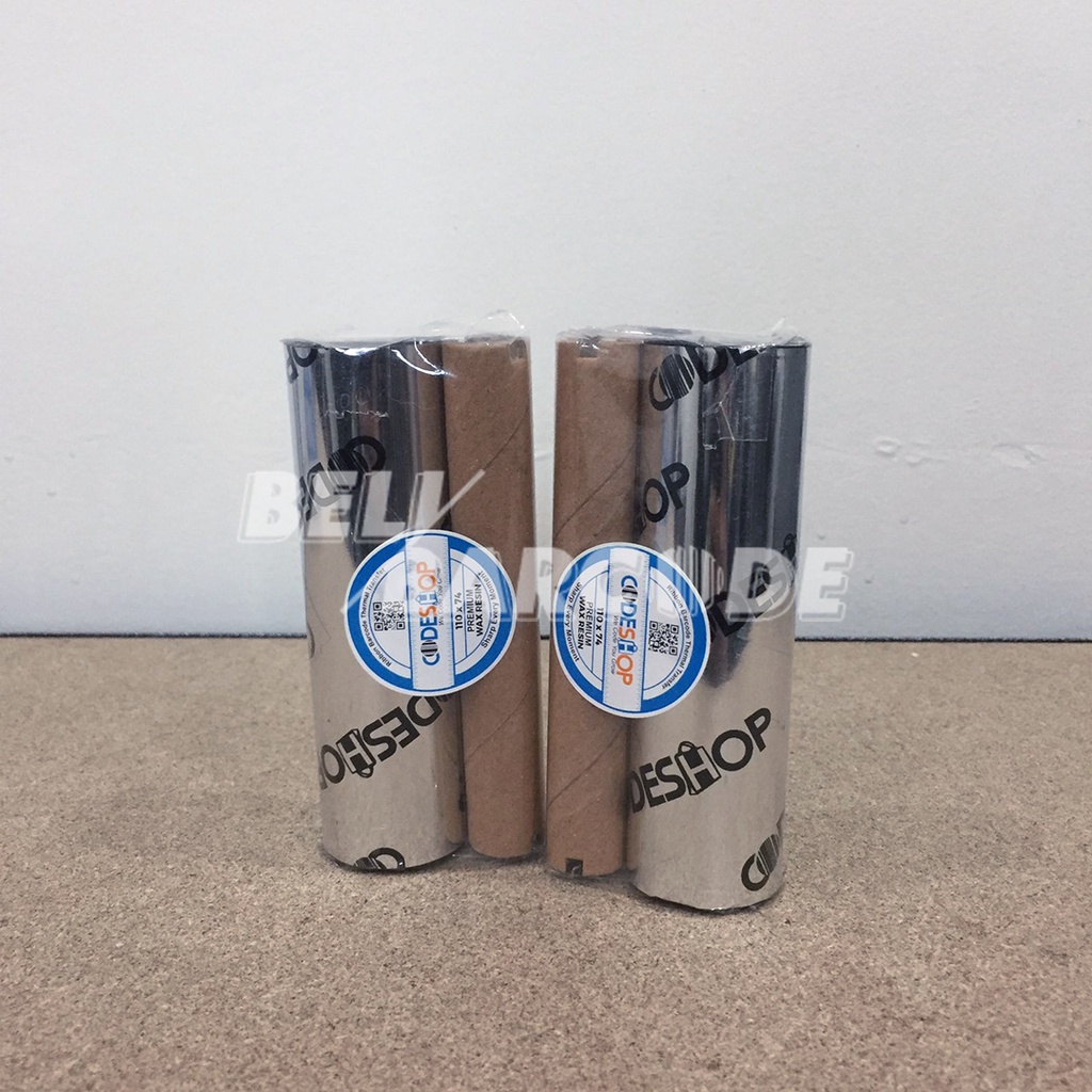 CODESHOP RIBBON BARCODE LABEL 110 X 74 METER TINTA WAX RESSIN