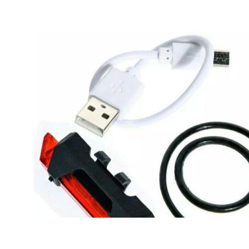 Lampu Belakang Sepeda LED Charger USB / Lampu LED Batterai Charger