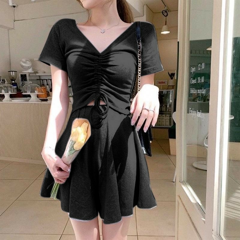 FS-TB Set 2in1 Lauren Setelan Baju Dan Rok Babyterry LD 100 CM PJ 42 CM PJ Rok 60 CM