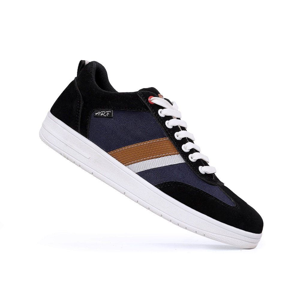 Wilson Navy - Sepatu Sneakers Pria Casual Kuliah Santai Unisex Original