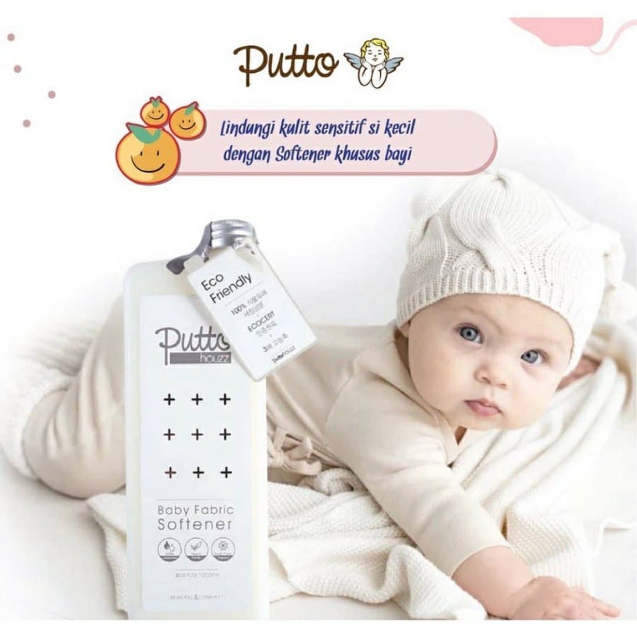 Putto Houzz Baby Fabric Softener 1200ml - Pelembut  Pakaian Cair