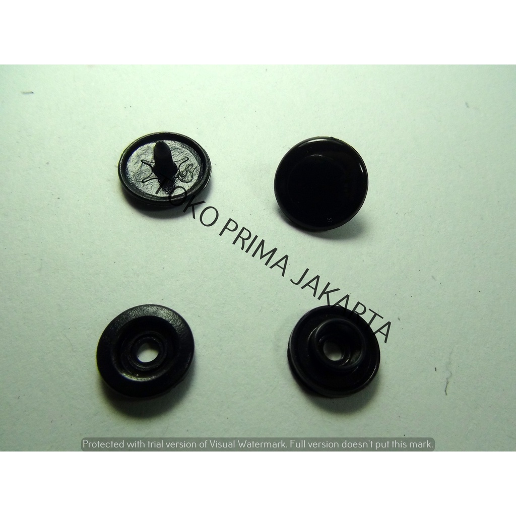 Kancing Plastik / Kancing Jepret / Kancing Snap 1313 Hitam