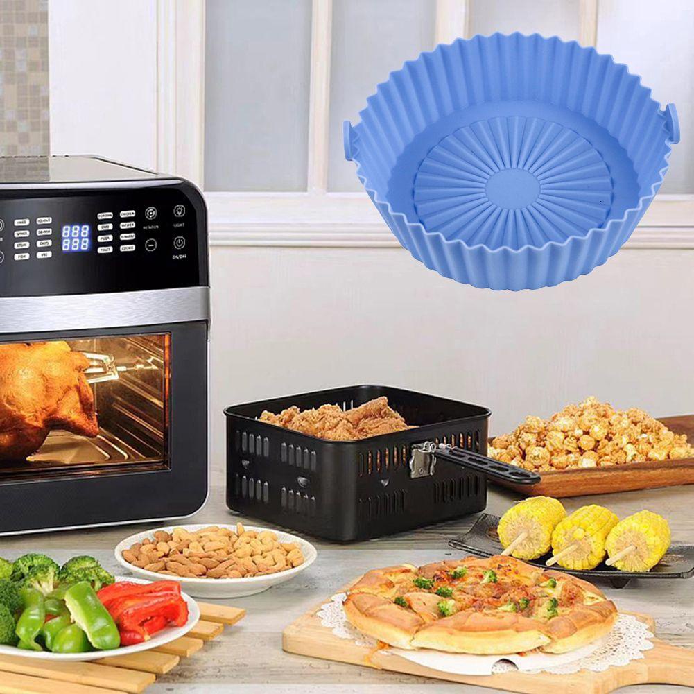 [Elegan] Air Fryer Aksesoris6Per8In Tahan Panas Air Fryer Bowl Reusable Ramah Lingkungan Non Toxic Airfryer Liner Mat