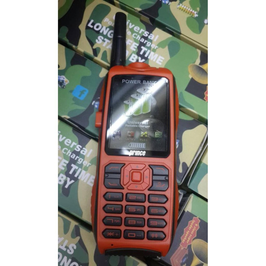 [33] prince 9000 pc9000.hp outdoor hape powerbank 3kartu Handphone / Phone / HP