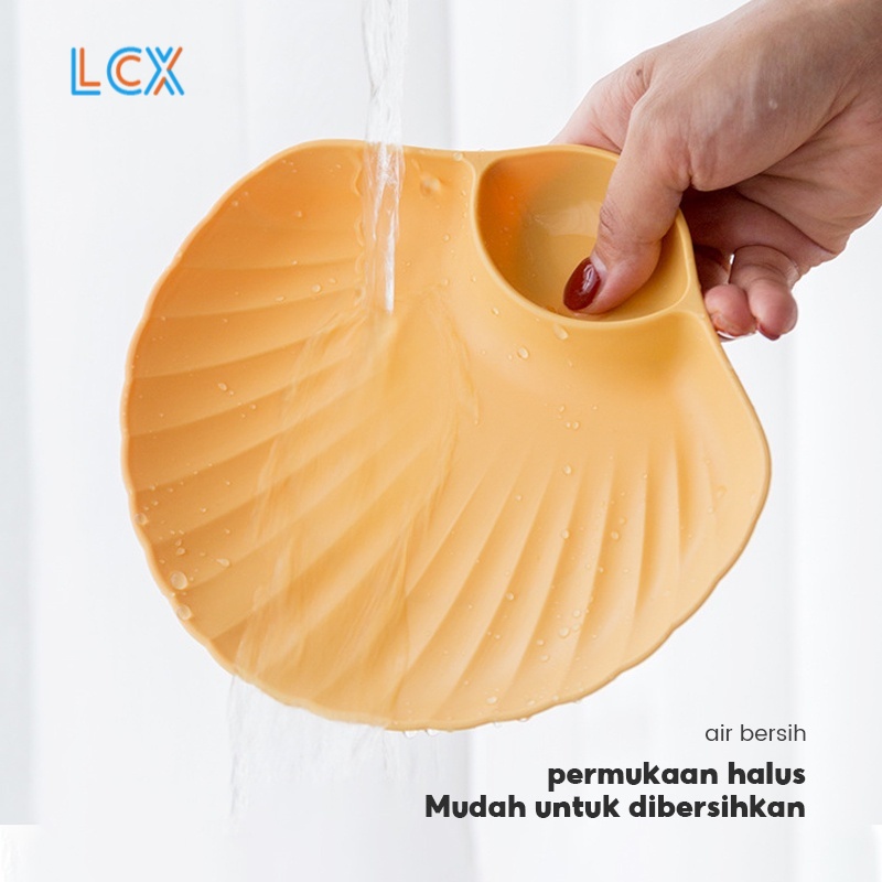 LCX Piring Plastik Plastic Plate / Piring Kerang Shell Plate Kue Roti VS-90