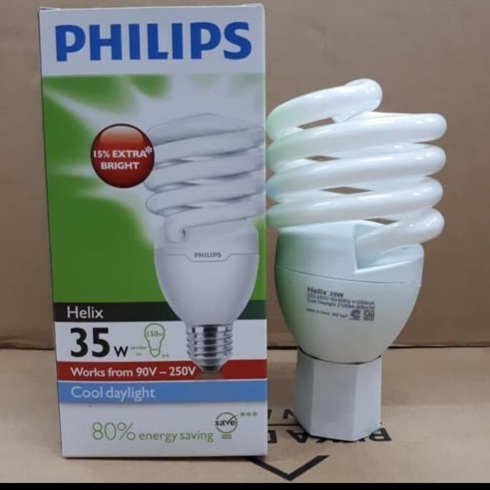Philips Helix 35 Watt Lampu Tornado Spiral Ulir