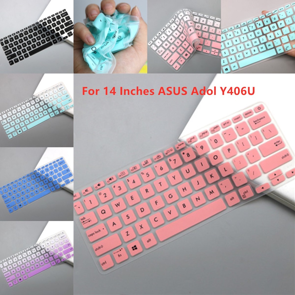 Untuk 14inci ASUS Adol Y406U VIVOBOOK A416JAO A416MAO Lembut Ultra-Tipis Silikon Laptop Keyboard Cover Pelindung