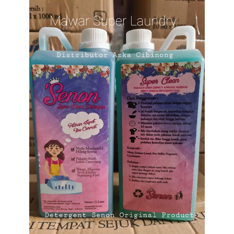 

Senon Detergent Mawar Super Laundry Kemasan Botol 1 Liter