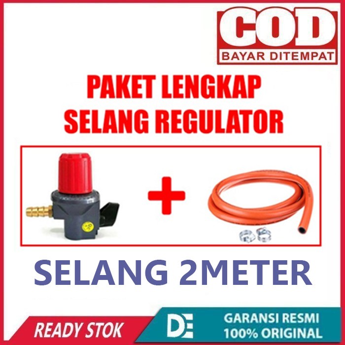 selang regulator untuk kompor semawar 2 meter 2cincin regulator Winn