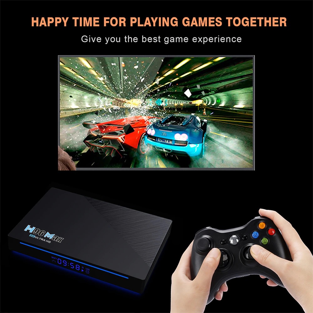 H96 MAX RK3566 - Android OS Smart TV Box 8K UHD - RAM 8GB ROM 64GB