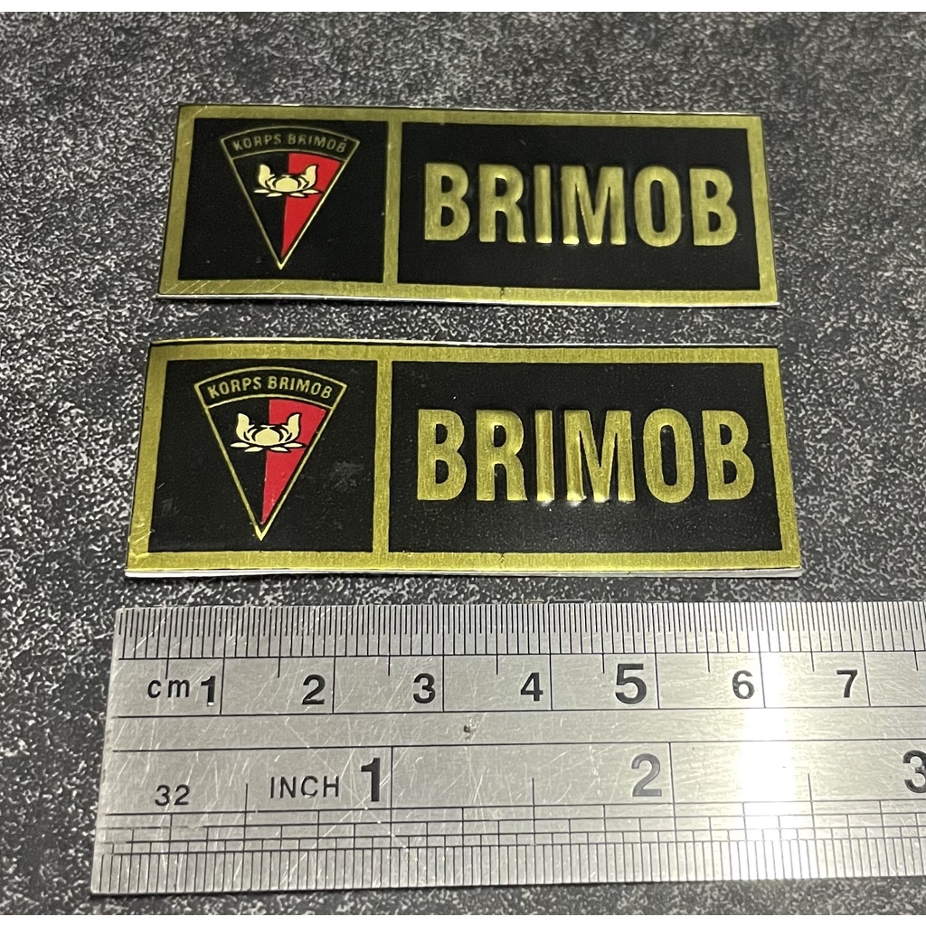 Sticker Plat Brimob (Htm) - Stiker Plat Brimob - Stiker BRIMOB Mobil - Stiker Motor BRIMOB