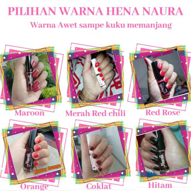 (PROMO TERMURAHHH)NAURA KUTEK MUSLIMAH NAIL HENNA HALAL