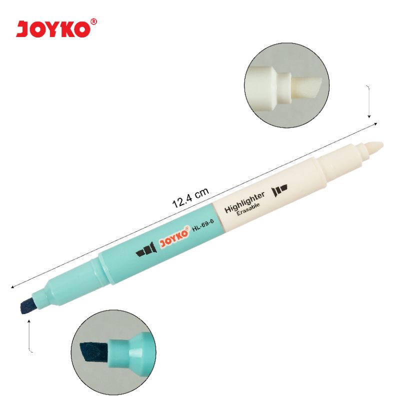 joyko Erasable Highlighter Penanda Dapat Dihapus Joyko HL-69-6 erasable highlighter joyko HL69-6