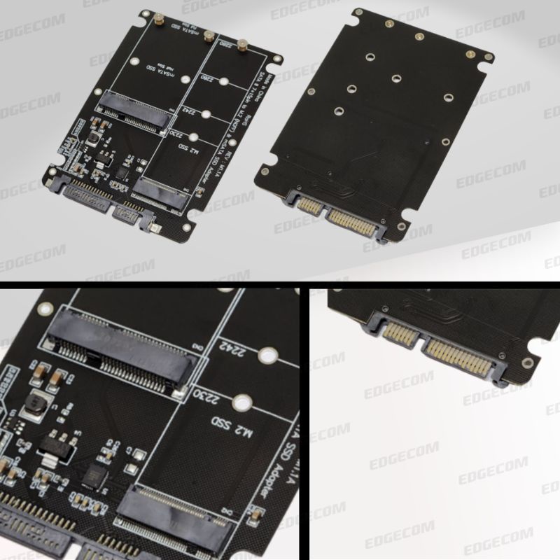 Casing External SSD M.2 NGFF + MSATA to SATA III Adapter