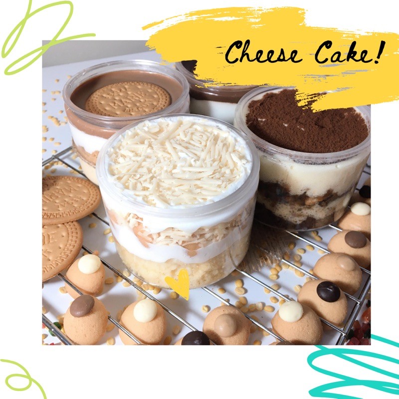 

Cheese Cake Dessert Box and Dessert Jar Homemade