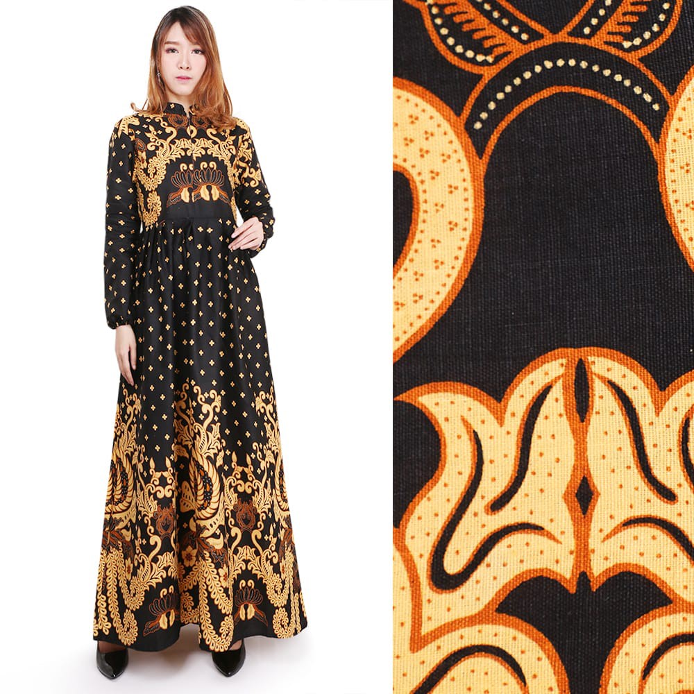 SB Collection Dress Maxi Nanda Longdress Gamis Terusan Batik Wanita