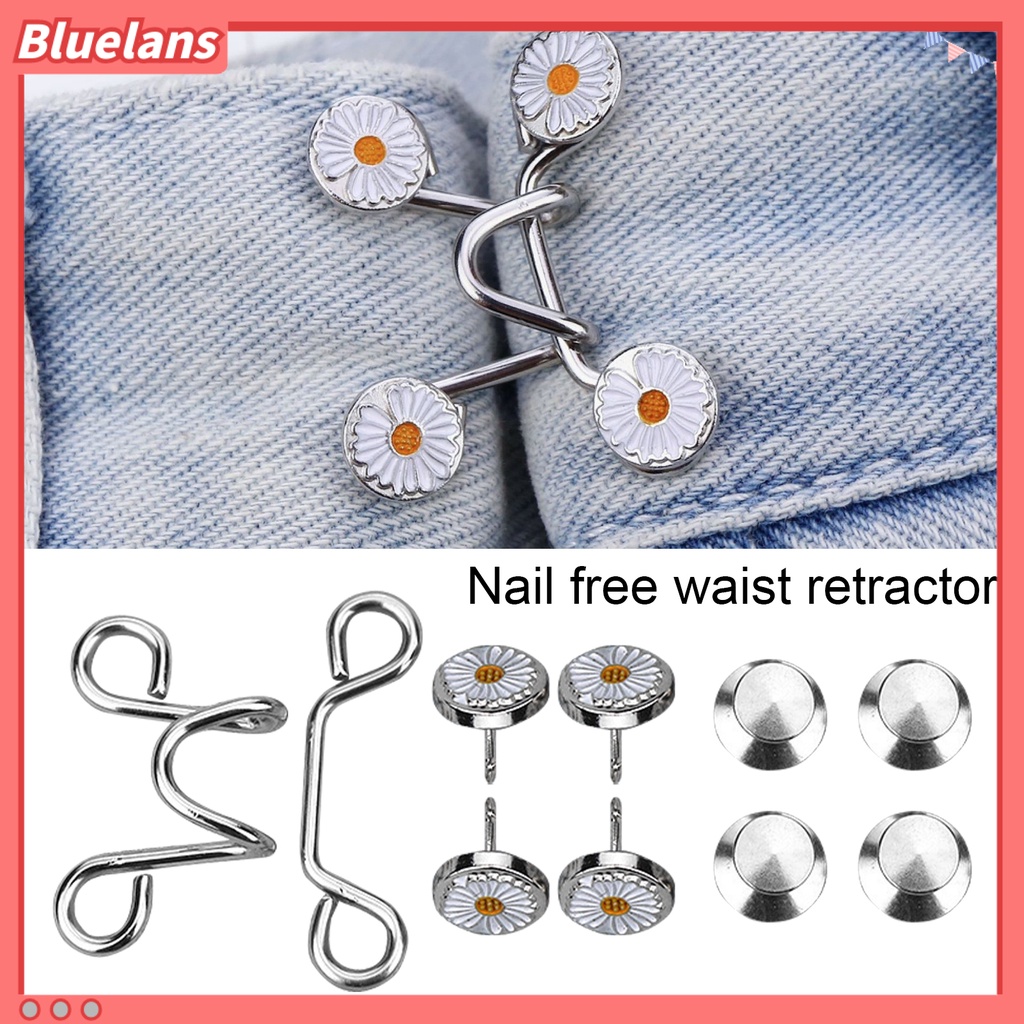 Bluelans Kancing Extender Celana Jeans Warna Polos Untuk Pria Dan Wanita