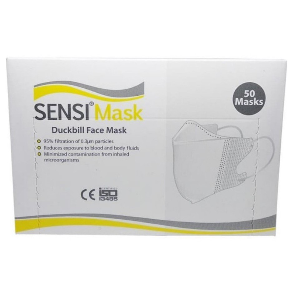 MASKER DUCKBILL SENSI ORIGINAL 3 PLY ISI 10 &amp; ISI 50