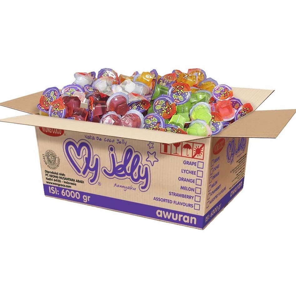

MY JELLY KARTON 6 KG - My Jelly Awuran/My Jelly Karton/My Jelly Kiloan/Jelly 6 Kg/My Jelly Wong Coco/Grosir Snack