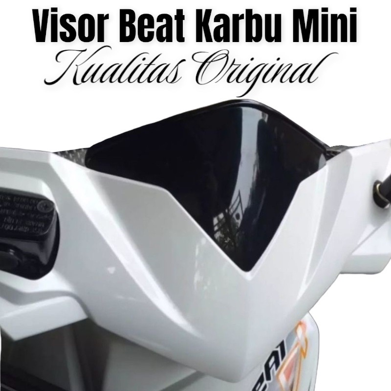 Promo Visor Beat Karbu Mini Free Double Tape 3M Best Produk Quality