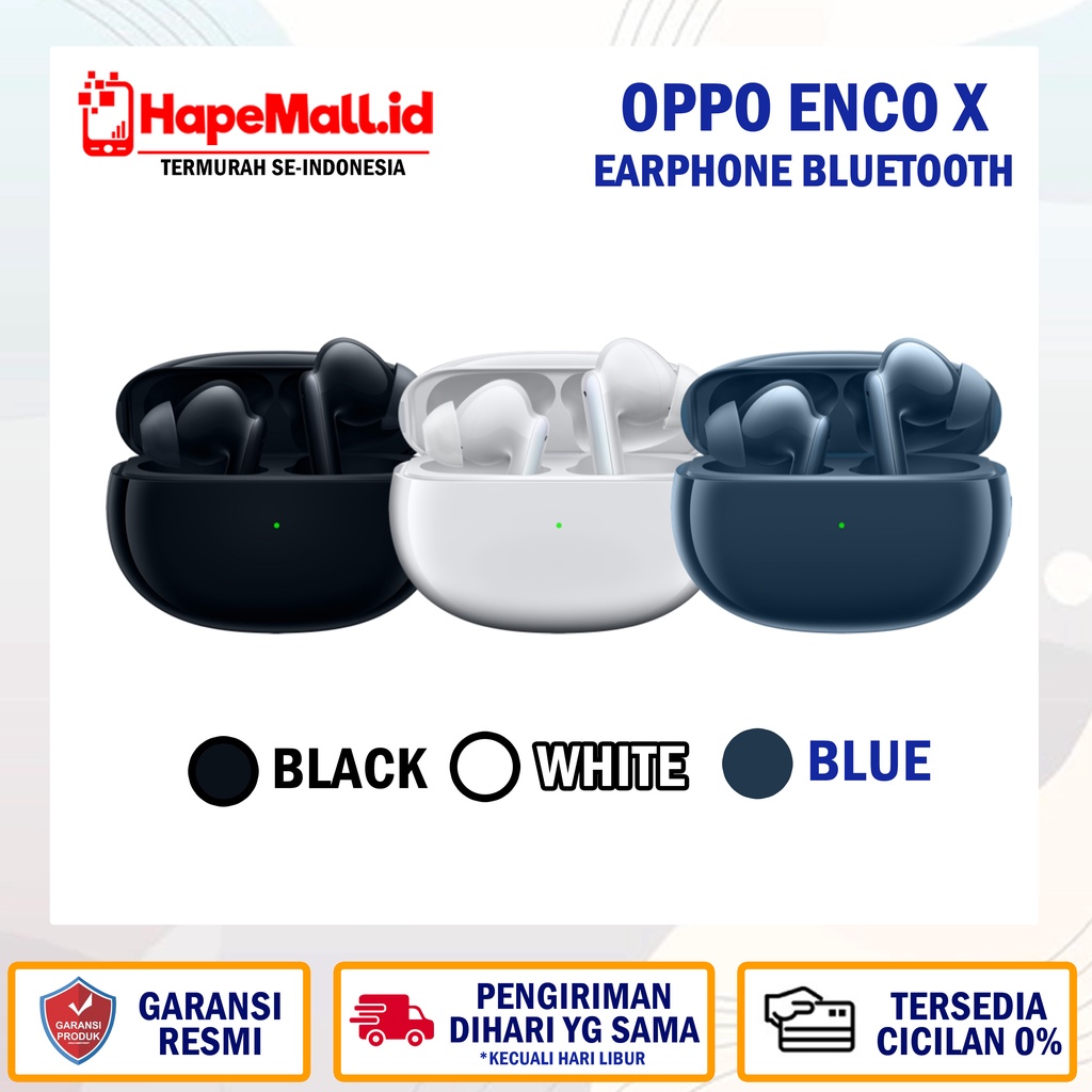 OPPO ENCO X TRUE WIRELESS EARPHONE GARANSI RESMI OPPO INDONESIA