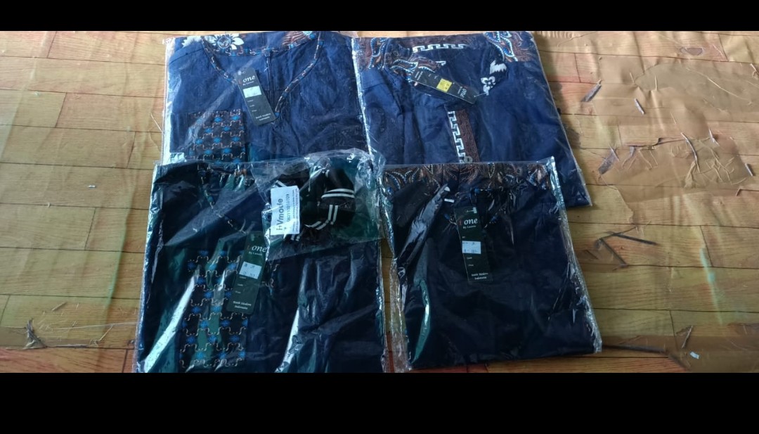 Kemeja Batik Anak 001 Jm - Dres Batik Anak - Kemeja Merah