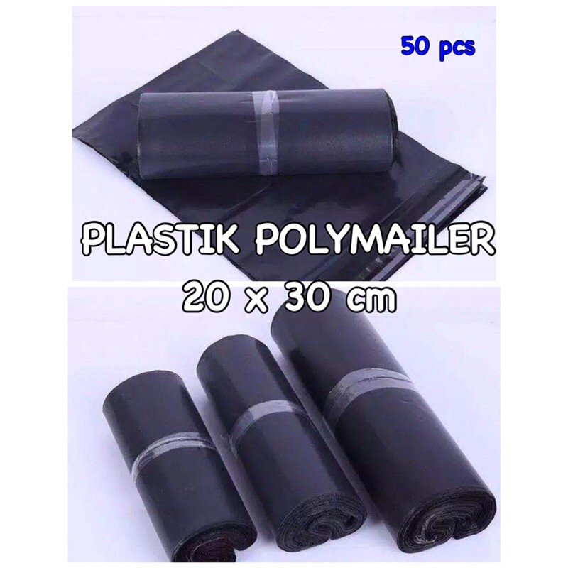 

(50pcs) PLASTIK PACKING ONLINE+LEM/ PLASTIK POLYMAILER 20x30cm