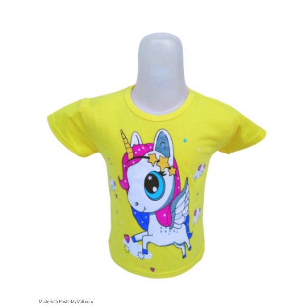 kaos anak perempuan unicron cute//USIA 1-10 TAHUN