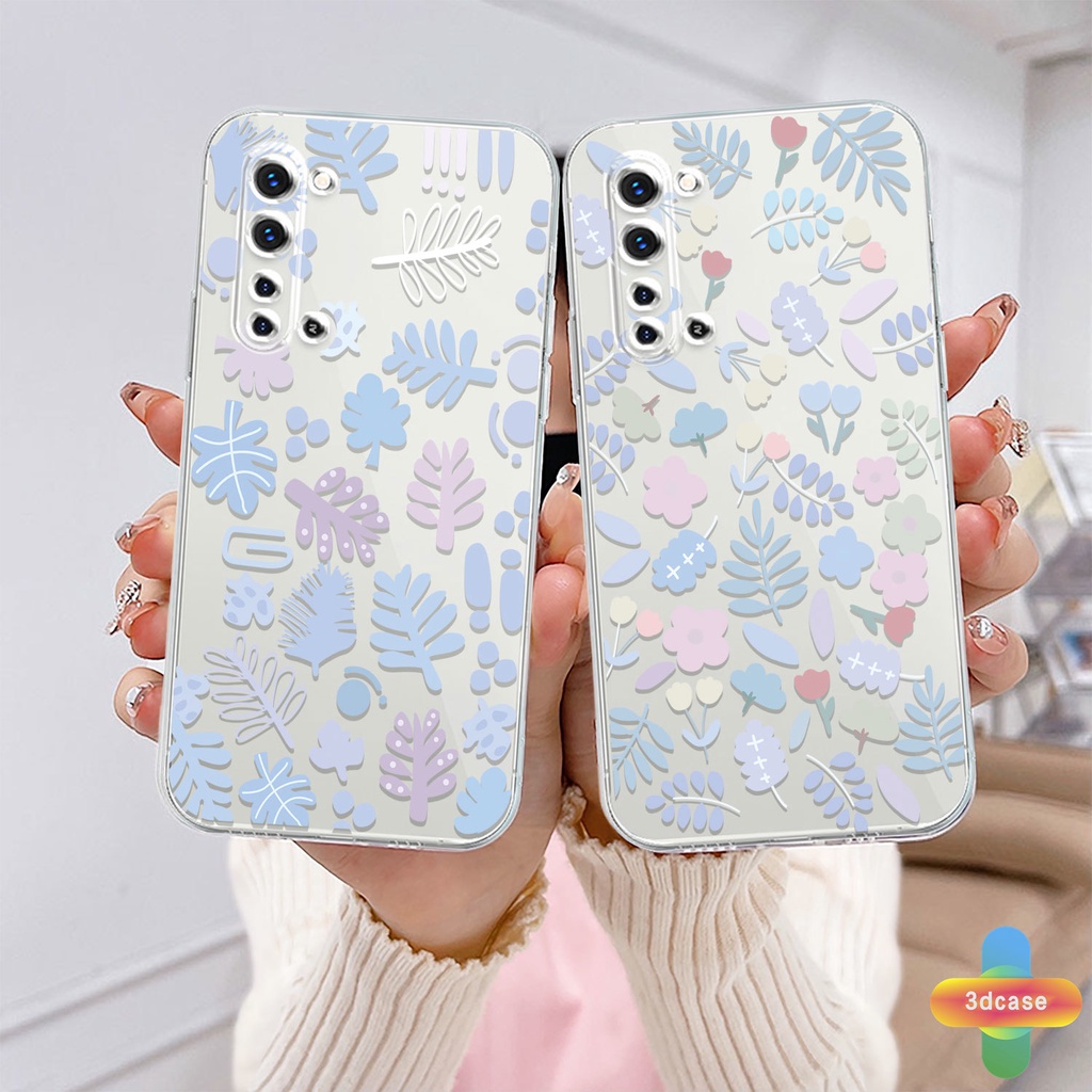 Casing Soft TPU Case Realme C21 C31 C35 C25 C11 2021 C21Y C15 C20 C3 C12 C2 C25S 5S 5 5S 5i C17 7i C1 C25Y C2 C3i 6i C20A realme Narzo 20 10 10A 20A 30A A7 A5S A15 A16 Y12 Y20 Y15S A03 Fashion Fresh Flower Silicone TPU Phone Case