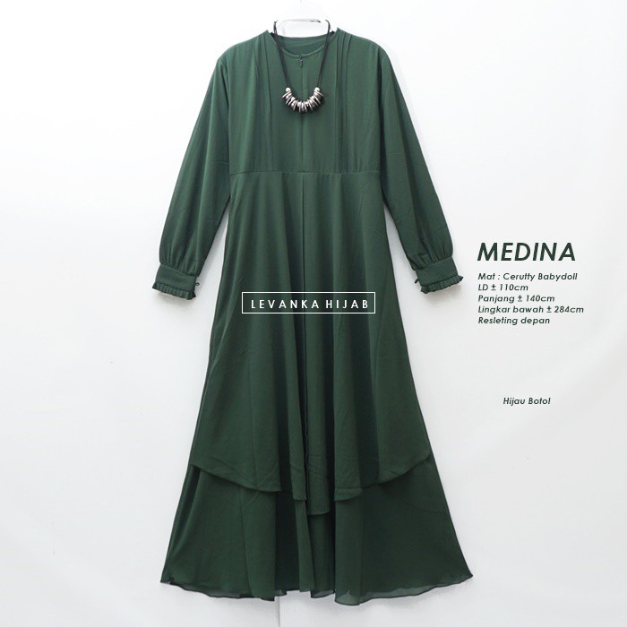 Medina Dress - Longdress bahan cerutty babydoll GAv