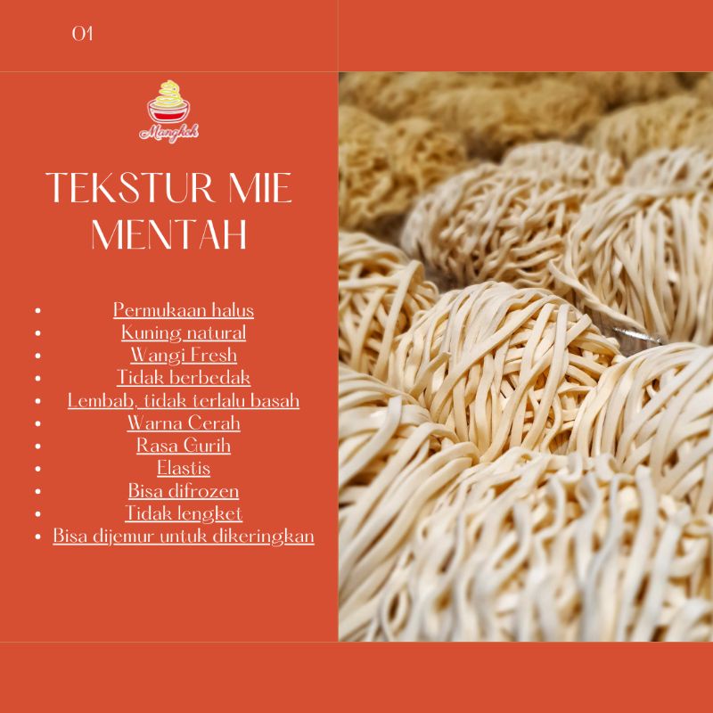 

HALAL (PIRT, 1 kg) Mie Mentah Telor pipih cap Mangkok Mie ayam / Pangsit mie ayam / Cwie Mie / Mie Rebus / Mie GM / Mie UP