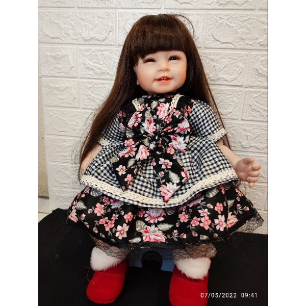 Lili dress boneka reborn 22-24 inch (hanya baju)