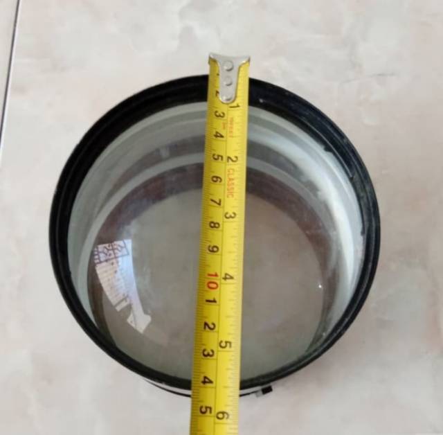 lensa diameter 14cm panjang 11cm