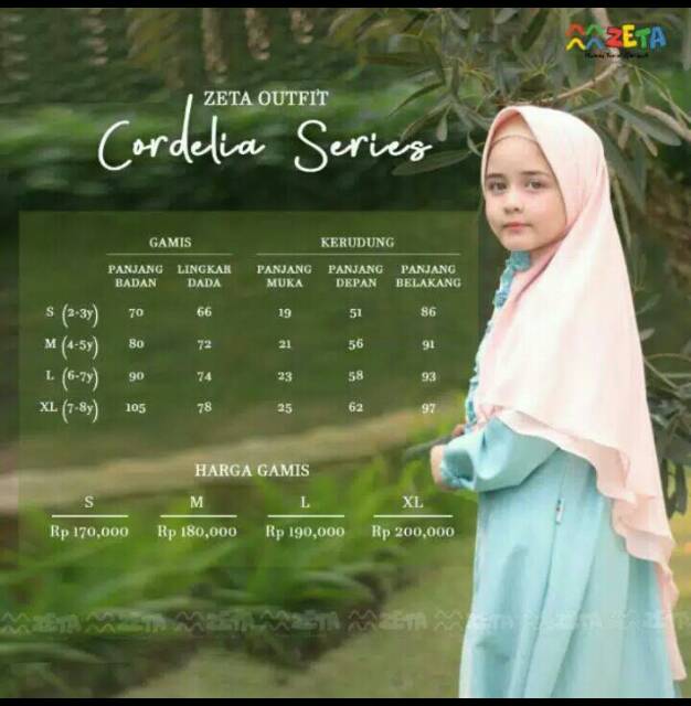 Gamis anak cordelia series by zeta outfit