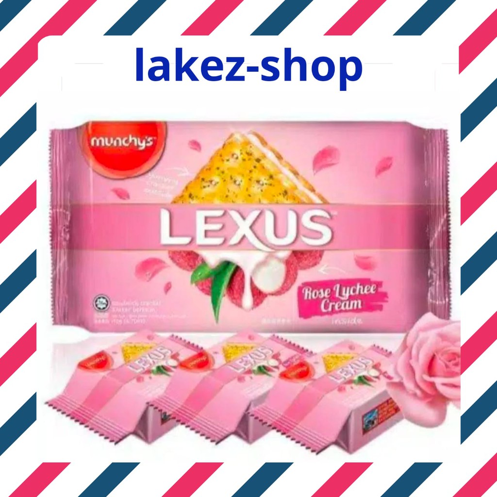 

Munchys Lexus Lychee Cream/ Biskuit Krim Leci/ Cracker 190g