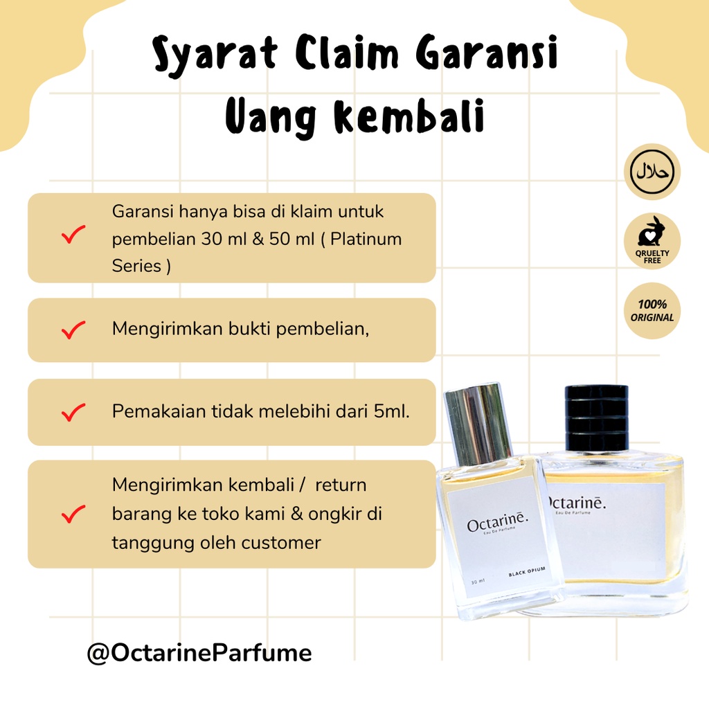 Octarine - Parfum Pria Wanita Tahan Lama Aroma Fresh Manis Vanilla Inspired By KZ BALI | Parfume Farfum Perfume KZ Minyak Wangi Cewek Cowok Murah Original