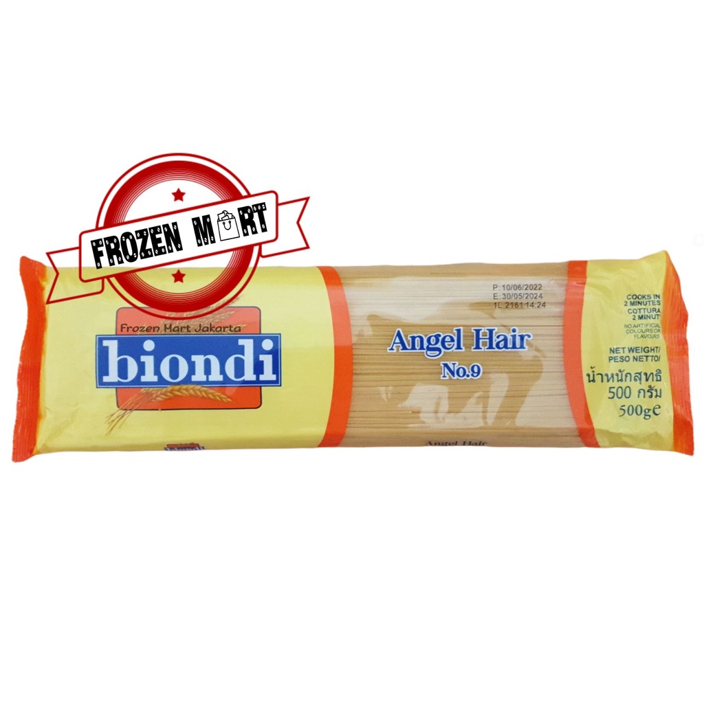 Pasta BIONDI Angel Hair No.09 500Gr