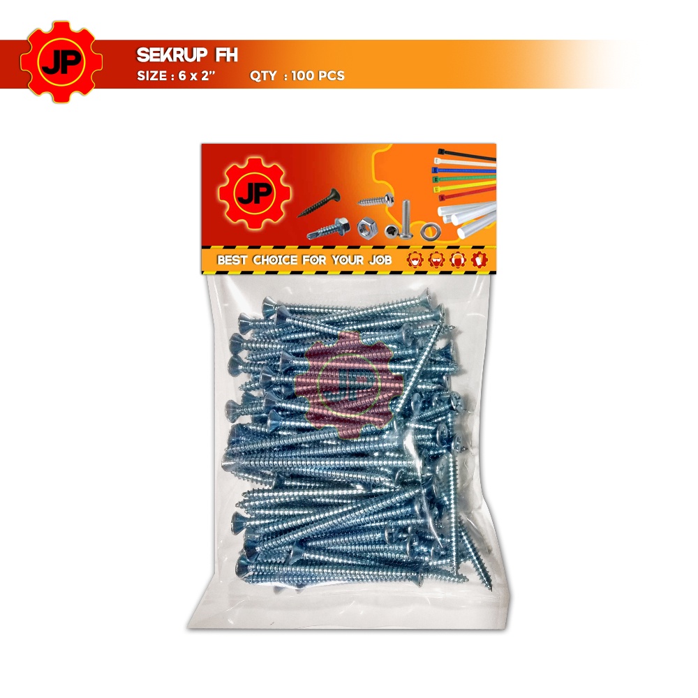 SEKRUP FH 6 x 2 - SKRUP FH 6x2 BAUT TAPPING ISI 100 PCS