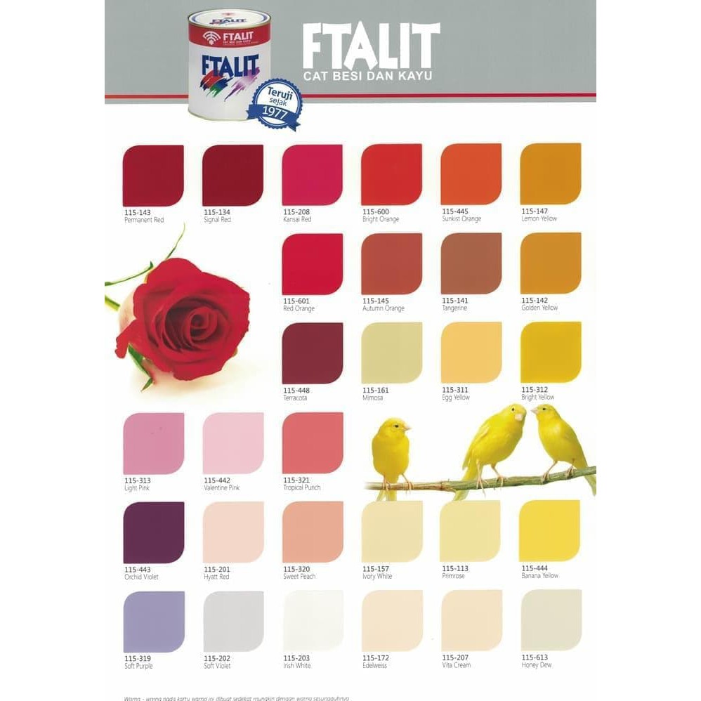 

Cat Minyak Untuk Kayu dan Besi Kansai Ftalit 1 kg RB9