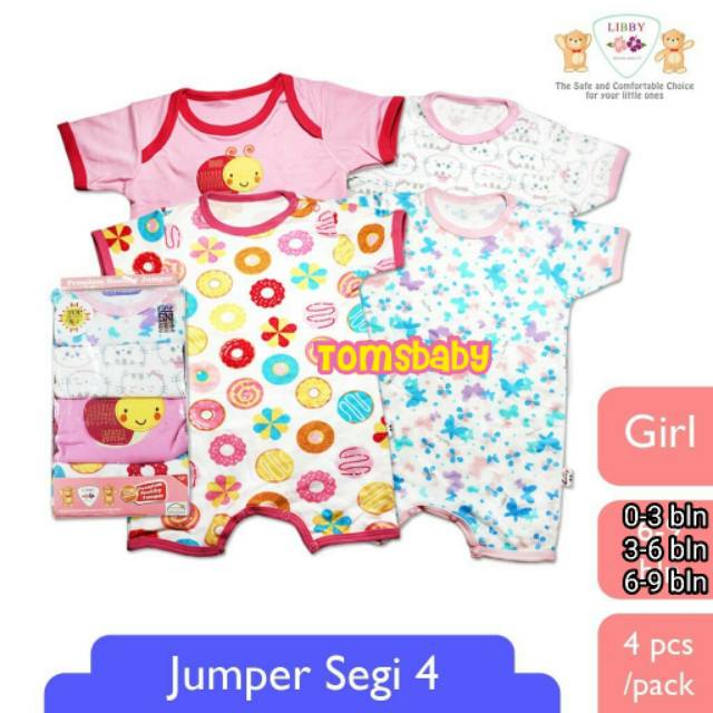 [Ready BOY &amp; GIRL] LIBBY PREMIUM Romper (Jumper) Segiempat