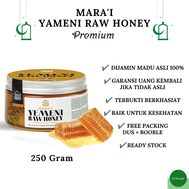 

Madu Yaman Marai 100% Madu Asli Premium ORIGINAL dari Timur Tengah Yameni Raw Honey Marai Asli