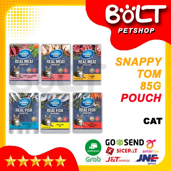 SNAPPY TOM 85g Pouch Makanan Kucing SNAPPY TOM 85G