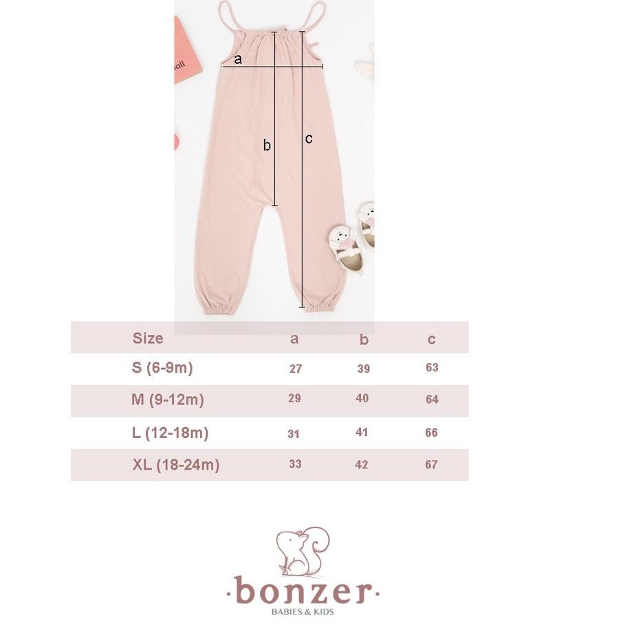 PROMO 7.7 PROMO BAJU LEBARAN MURAH BONZER BABY EMILY JUMPSUIT JUMPSUIT BAJU ANAK FASHION ANAK PEREMPUAN 6 - 24 BULAN