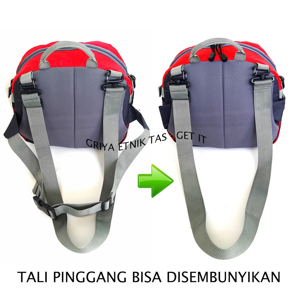 ADVENTURE GRESS Tas Selempang Pria Distro 2 in 1 Tas Soren Cowo Slempang Cowok Slingbag Laki laki Multifungsi